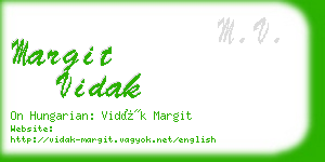 margit vidak business card